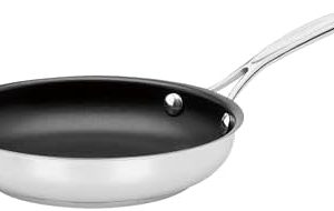 Cuisinart Chef's Classic 8" Nonstick Skillet - Durable Stainless Steel - Perfect for Home Cooks - Ideal for Frying & Sau