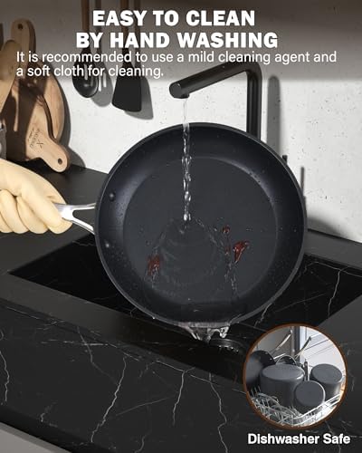 Cooks Standard Hard Anodized Nonstick 8-Inch Frying Pan for Omelets, Ideal for Cooking Eggs, Durable & Easy to Clean, Cl