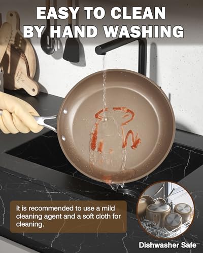 Cooks Standard Hard Anodized Nonstick 8-Inch Frying Pan for Omelets, Ideal for Cooking Eggs, Durable & Easy to Clean, Cl